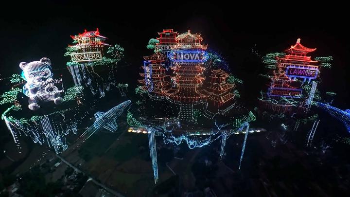 GWR STUDIOS · 吉尼斯世界纪录 无人机表演 — 画面 3